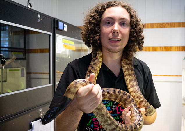 RSPCA Queensland volunteer, Jordan Knight